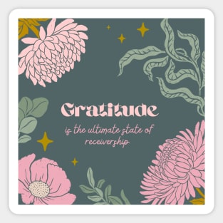 Gratitude = receivership Sticker